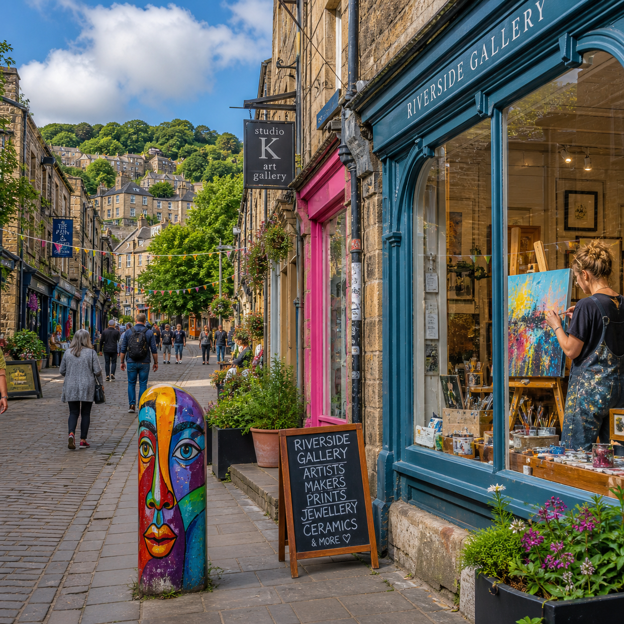 The Hebden Bridge Arts Scene: Galleries, Studios, and Street Art